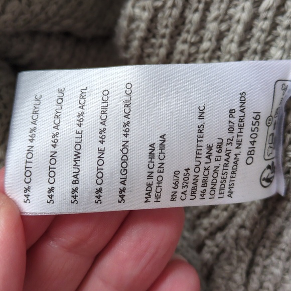 Free People Beach Cozy Knit Long Sweater Size L - Picture 10 of 10